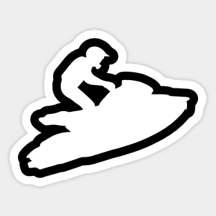 Jumping Jet Ski Sticker